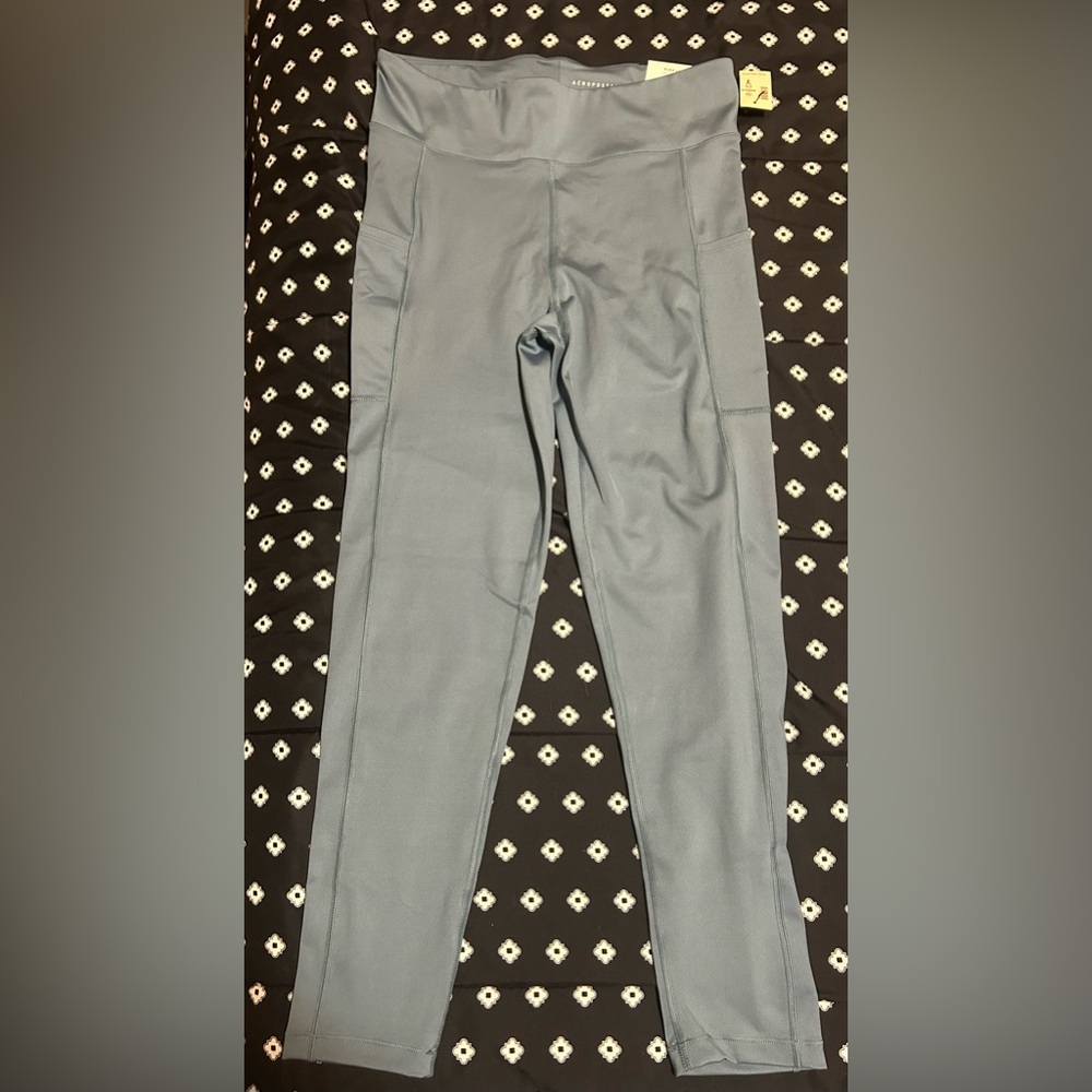 NWT- Aeropostale Blue leggings- high rise w/ pockets- size large - Picture 4 of 11